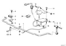 Regulacja poziomu/stabilizator tylny (33_0323) dla BMW 7' E23 735i Lim ECE