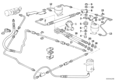 Regulacja poziomu/przewody tylne (33_0764) dla BMW 5' E34 525ix Lim ECE