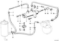 Wspomaganie siły hamowania, hydraul. (34_0269) dla BMW 7' E23 733i Lim ZA