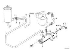 Wspomaganie siły hamowania, hydraul. (34_0302) dla BMW 7' E32 750iL Lim USA