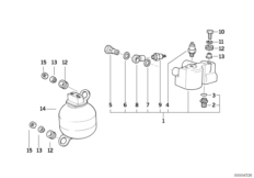 Regulator ciśnienia/Zbiornik ciśnienia (34_1871) dla BMW 7' E32 740i Lim ECE