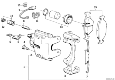 Hamulec przód-okładzina-czujnik (34_0449) dla BMW 5' E28 525i Lim ECE