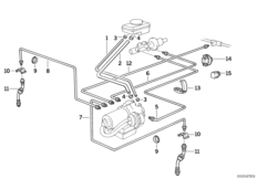 Przewód hamulcowy przedni ABS (34_0487) dla BMW 3' E36 320i Cou ECE