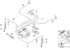 Przewód hamulcowy przedni ABS/ASC+T (34_0575) dla BMW 3' E36 323i Lim ZA