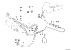 Przewód hamulcowy przedni ABS I (34_1913) dla BMW K 1 (0525,0535) ECE