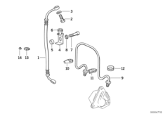 Przewód hamulcowy/wąż hamulcowy przedni (34_0664) dla BMW K 75 S (0563,0572) USA