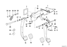 Dźwignia nożna/Przełącznik świateł ham. (35_0054) dla BMW 5' E28 M5 Lim USA
