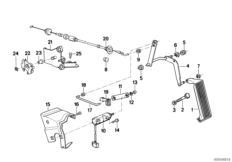Mech. gazu/Czujn. poł. pedału (35_0140) dla BMW 5' E28 524td Lim ECE