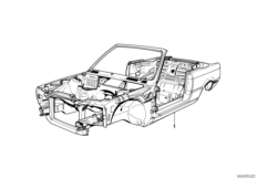 Szkielet karoserii (41_0873) dla BMW 3' E30 M3 Cab ECE
