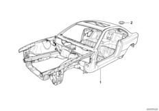 Szkielet karoserii (41_0881) dla BMW 8' E31 840Ci Cou ECE