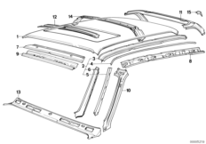 Konstrukcja ramowa (41_0409) dla BMW 3' E30 318i Tou ECE