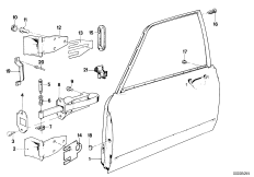 Drzwi przednie, zawias/hamulec (41_0481) dla BMW 7' E23 745i Lim ZA