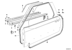 Uszczelka drzwi przednich (41_0509) dla BMW 6' E24 633CSi Cou ECE