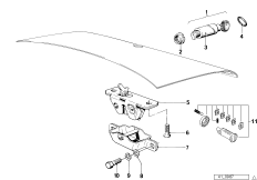 Tylna klapa/System zamykania (41_0771) dla BMW 7' E23 745i Lim ECE