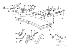 Tylna klapa/System zamykania (41_0801) dla BMW 7' E32 735iL Lim USA