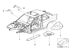Szkielet karoserii (41_0826) dla BMW 3' E36 M3 3.2 Cou ECE