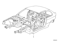 Szkielet karoserii (41_0855) dla BMW 3' E36 318ti Com ECE