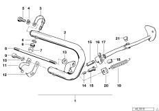 Pałąk ochronny cylindrów (46_0020) dla BMW R 100 R 91 ECE