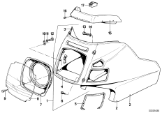 Obudowa górnej części/wsp. przyrządów (46_0033) dla BMW R65T ECE