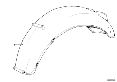 Osłona koła tylna (46_0050) dla BMW R90S ECE