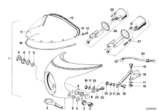 Zestaw doposażenia - obudowa kokpitu (46_0059) dla BMW R90/6 ECE