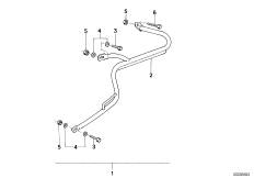 Kpl. mocowania kufra / kufra integraln. (46_0156) dla BMW R 100 RS USA