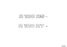 Naklejka R100RS/RT (46_0187) dla BMW R 100 RS ECE