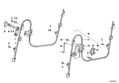 Mechanizm szyby drzwi przednich (51_0306) dla BMW 3' E30 318i 2-d JAP