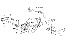 Mechanizm szyby drzwi przednich (51_0315) dla BMW 6' E24 633CSi Cou ECE