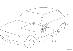 Mechanizm szyby drzwi przednich (51_0326) dla BMW 7' E23 735i Lim ECE