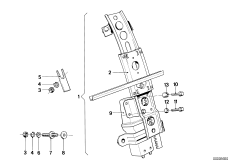Mechanizm szyby drzwi tylnych (51_0347) dla BMW 6' E24 630CS Cou ECE