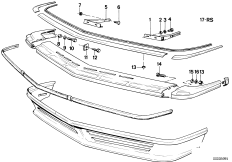 Elementy dod. zderzaka przedniego (51_0518) dla BMW 6' E24 635CSi Cou ECE