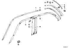 Zewnętrzne osłony / Kratka ozdobna (51_0891) dla BMW 3' E30 325e 4-d ECE