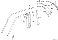 Zewnętrzne osłony / Kratka ozdobna (51_0902) dla BMW 3' E30 324td Tou ECE