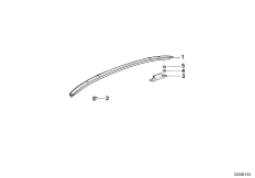 Zewnętrzne osłony / Kratka ozdobna (51_0904) dla BMW 8' E31 850Ci Cou ECE