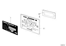 Tabliczka informacyjna (51_0963) dla BMW 7' E23 745i Lim ZA