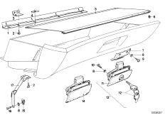 Schowek na rękawiczki, elementy dod. (51_1037) dla BMW 7' E23 728i Lim ZA