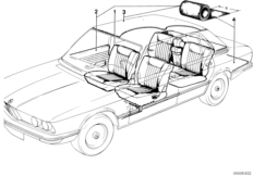 Tapicerka dachowa/towar na metry (51_1624) dla BMW 5' E12 528i Lim USA