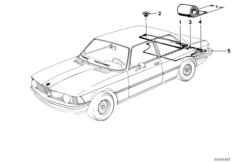 Tylna półka / Mata bagażnika (51_1684) dla BMW 3' E21 320i Lim JAP