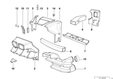 Kanał powietrza (51_2016) dla BMW 8' E31 850Ci Cou ZA