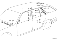 Zewnętrzne osłony / Kratka ozdobna (51_2073) dla BMW 5' E34 540i Tou ECE