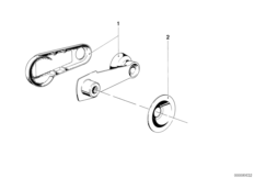 Pokrętło korbowe podnoszenia szyby (51_2077) dla BMW 7' E23 730 Lim ECE