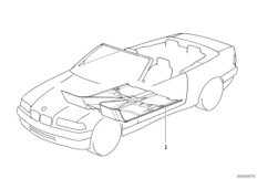 Wykładzina podłogowa (51_2108) dla BMW 3' E36 325i Cab USA
