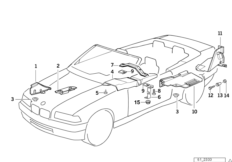 Izolacja termiczna (51_2111) dla BMW 3' E36 325i Cab USA