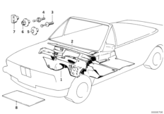 Izolacja dźwiękowa (51_2139) dla BMW 3' E30 M3 Cab ECE