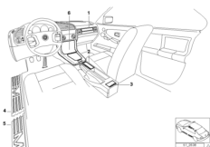Ind. wyposażenie z włókna węglowego (91_0126) dla BMW 3' E36 318is Lim ECE