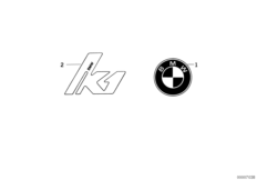 Emblemat (51_0116) dla BMW K 1 (0525,0535) ECE