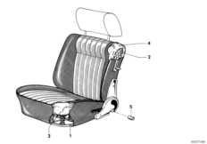 Fotel przedni niski (52_1316) dla BMW 3' E21 315 Lim ECE