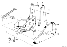 Fotel przedni-okucie siedzeń rozkład. (52_0060) dla BMW 5' E12 528i Lim USA