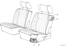 Rama sprężyn siedziska fotela przedn. (52_1339) dla BMW 3' E30 316i 2-d ECE